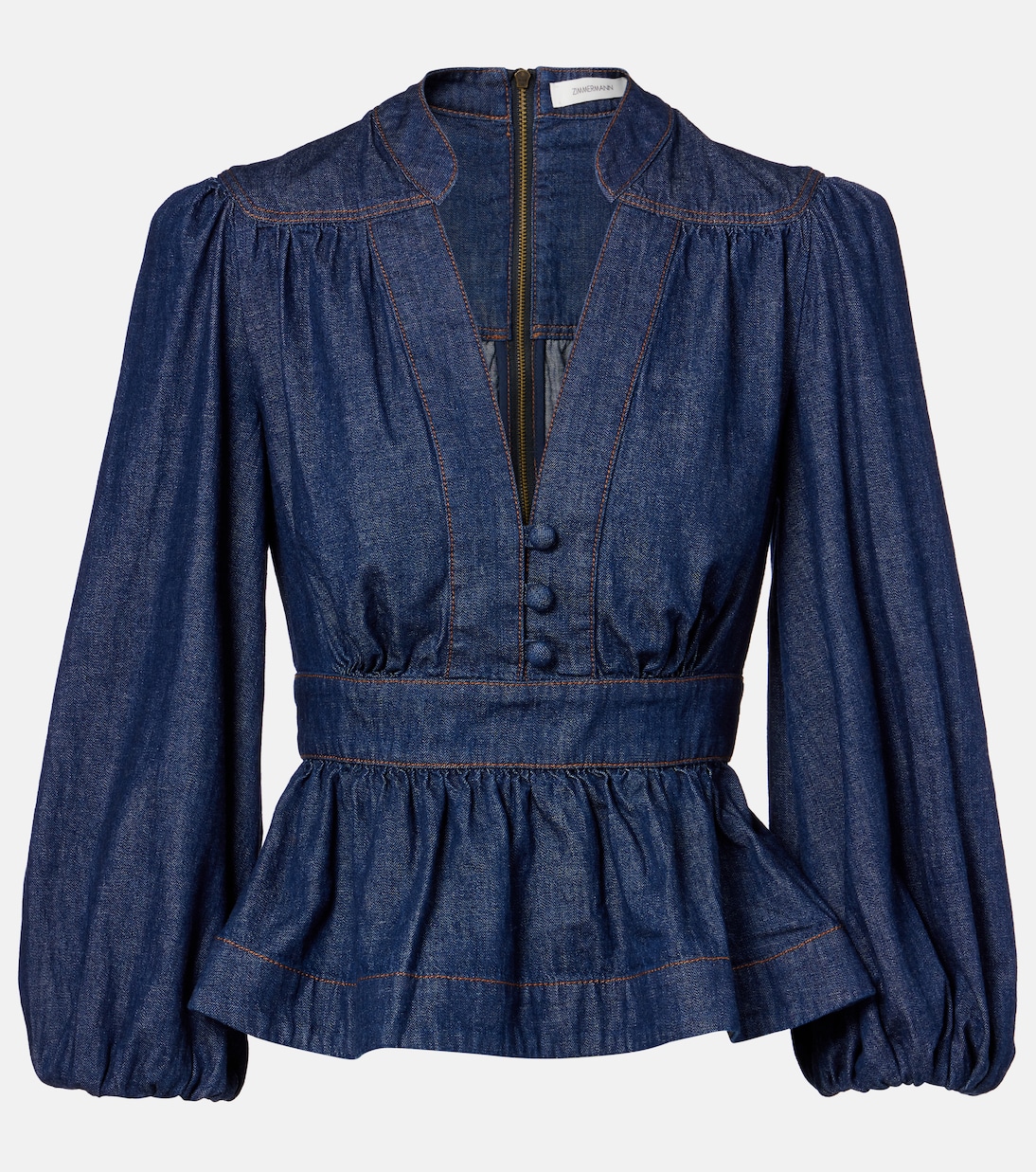 Awaken denim blouse | Zimmermann