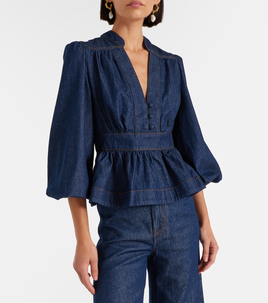 Awaken denim blouse | Zimmermann