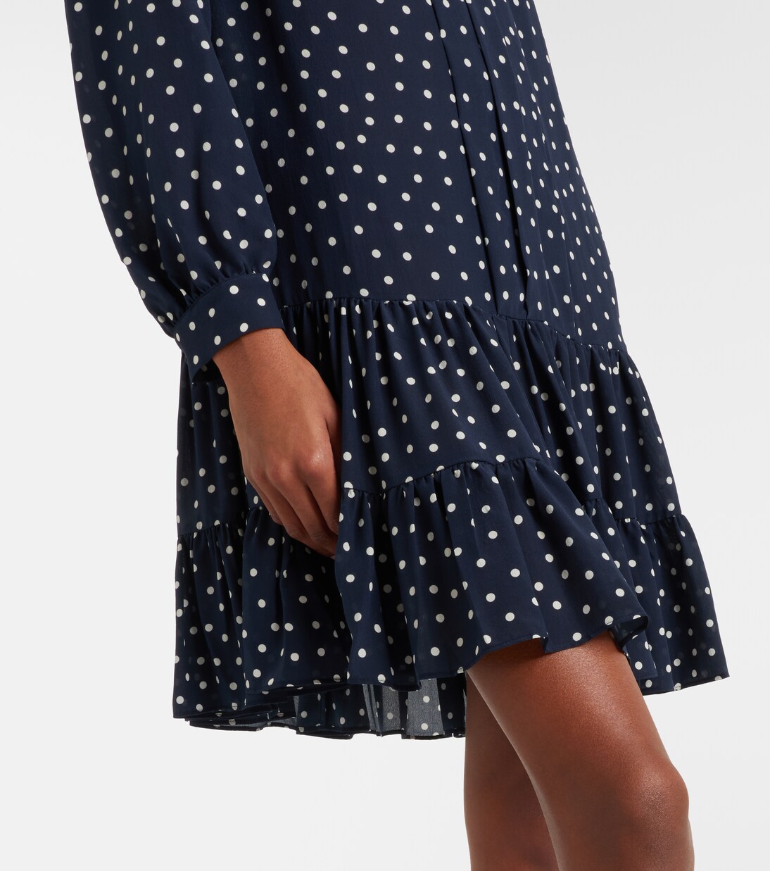 Valetta polka-dot silk crêpe minidress | Rixo