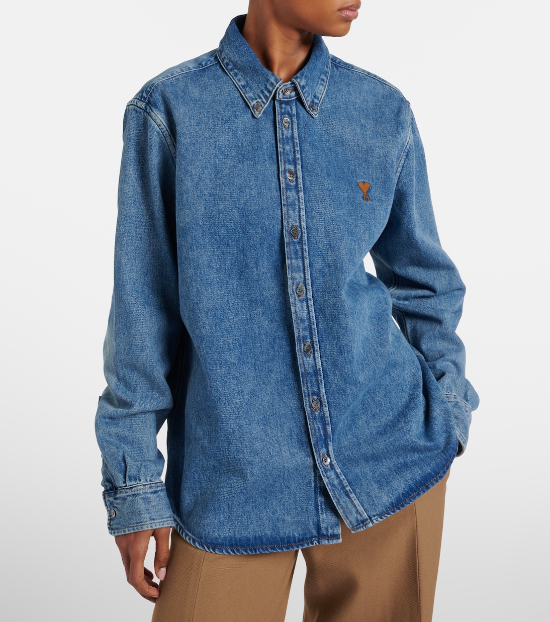 Ami de Cœur denim shirt | Ami Paris