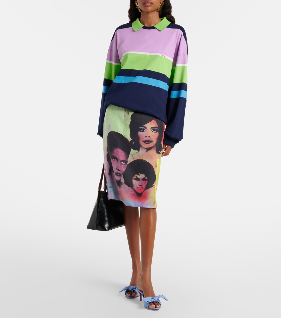 Mulazee bow-detail silk taffeta mules | Christian Louboutin