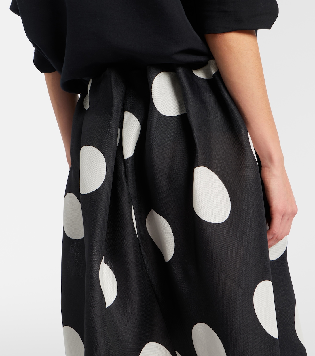 Riley polka-dot silk maxi skirt | Khaite