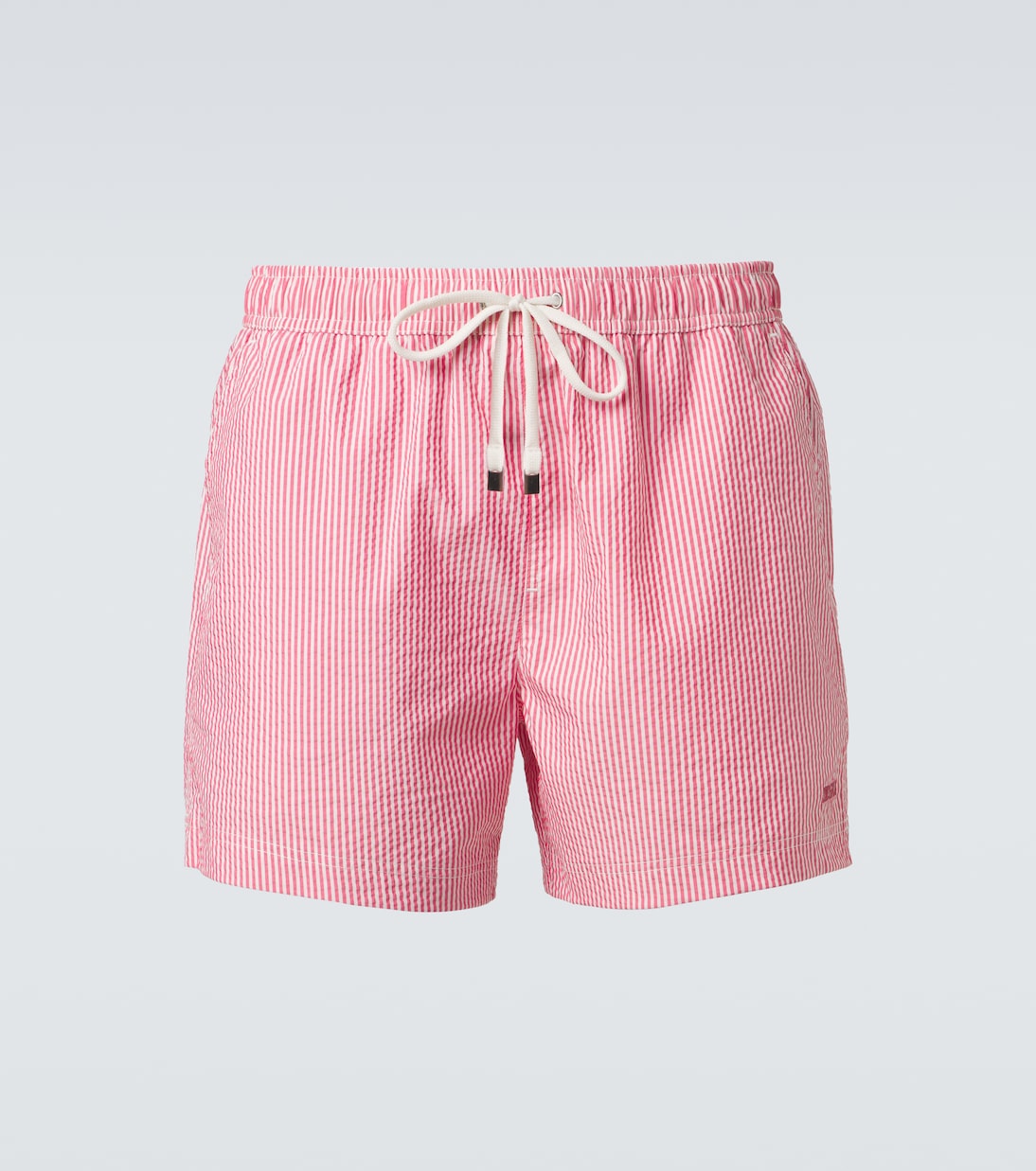 Striped seersucker swim trunks | Zegna