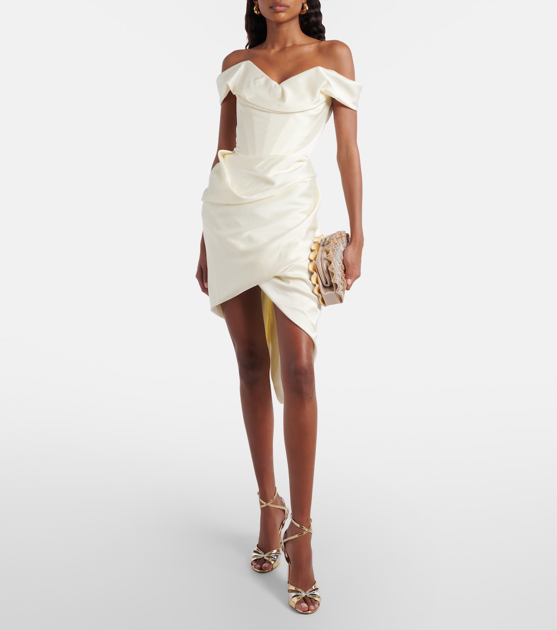 Clutch Origami Fan mit Kristallen | Judith Leiber Couture