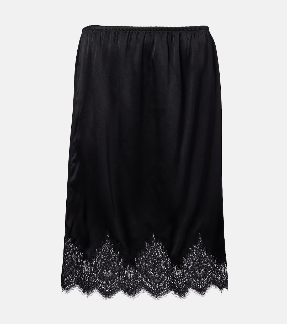 Thea lace-trimmed silk midi skirt | Nili Lotan
