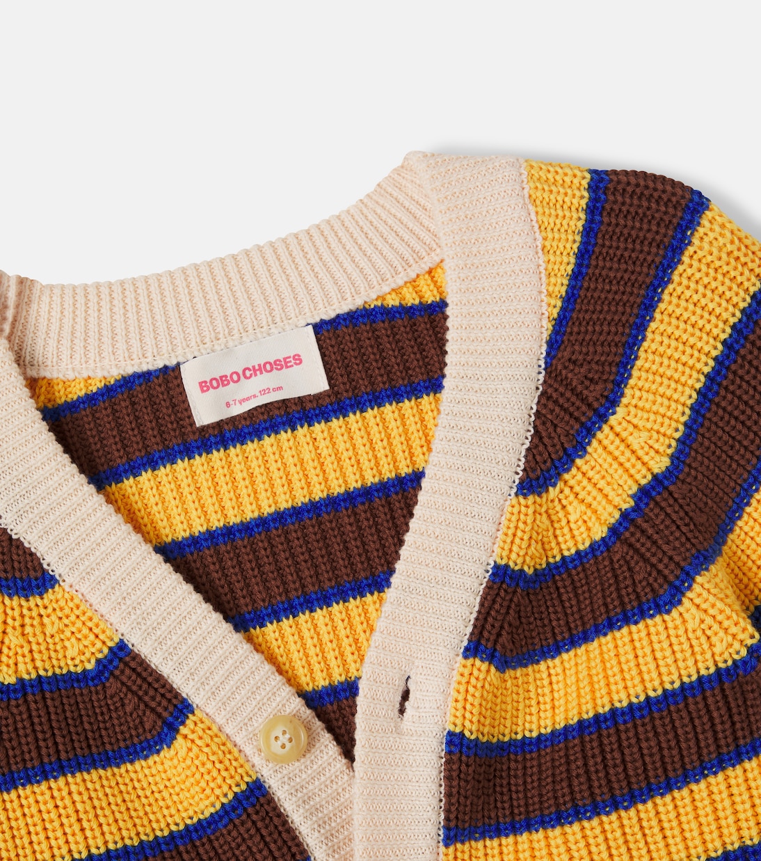 Cardigan en coton rayé | Bobo Choses