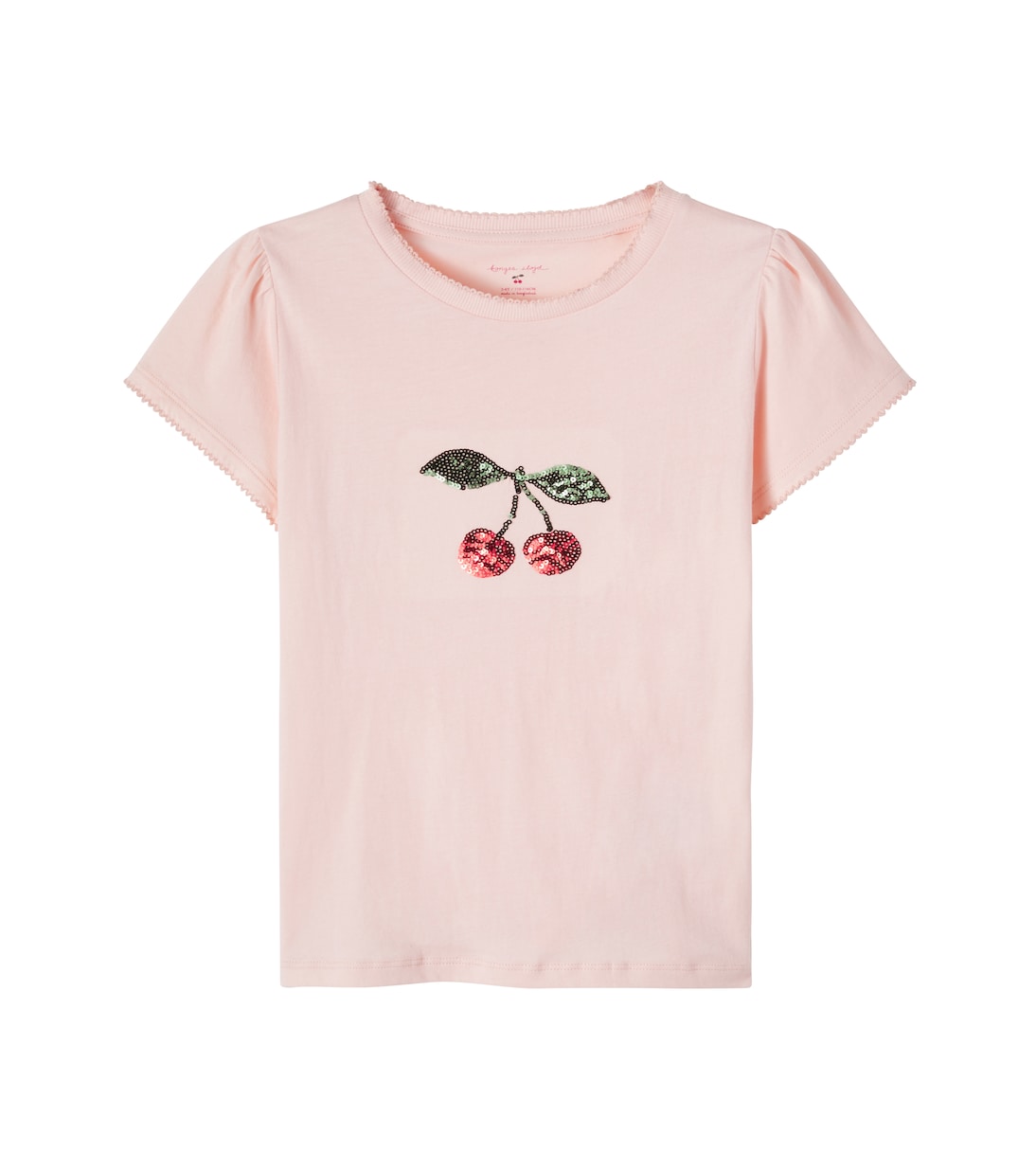 T-shirt Famo in jersey di cotone con paillettes | Konges Sløjd