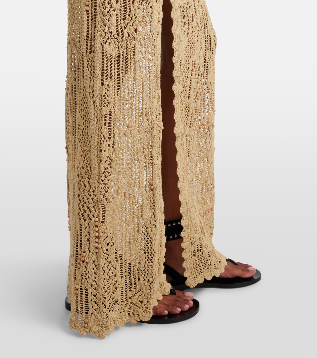 Robe longue Ornella en crochet à perles fantaisie | Isabel Marant