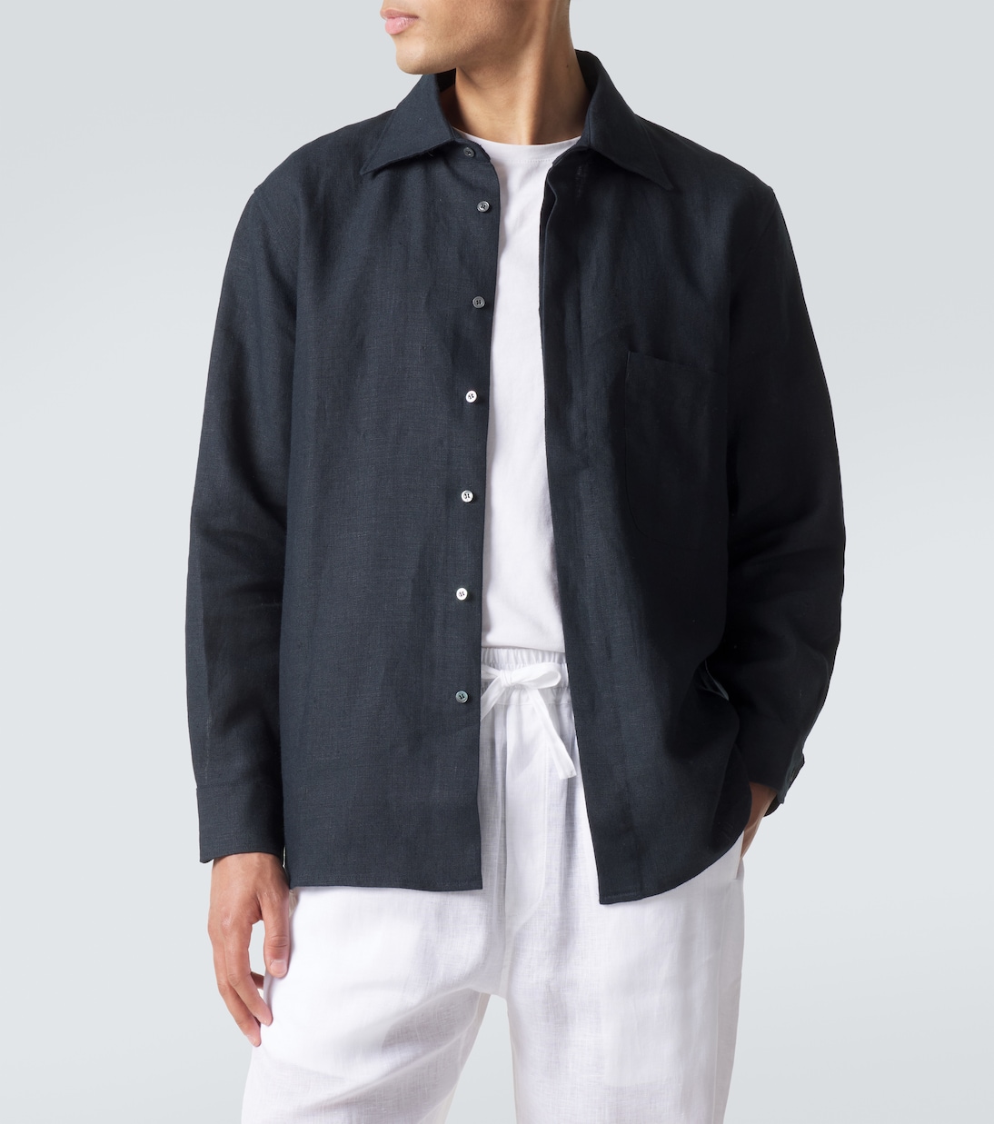 Linen overshirt | Saman Amel