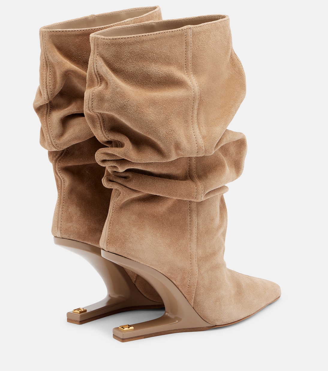 No-Wedge suede ankle boots | Balmain