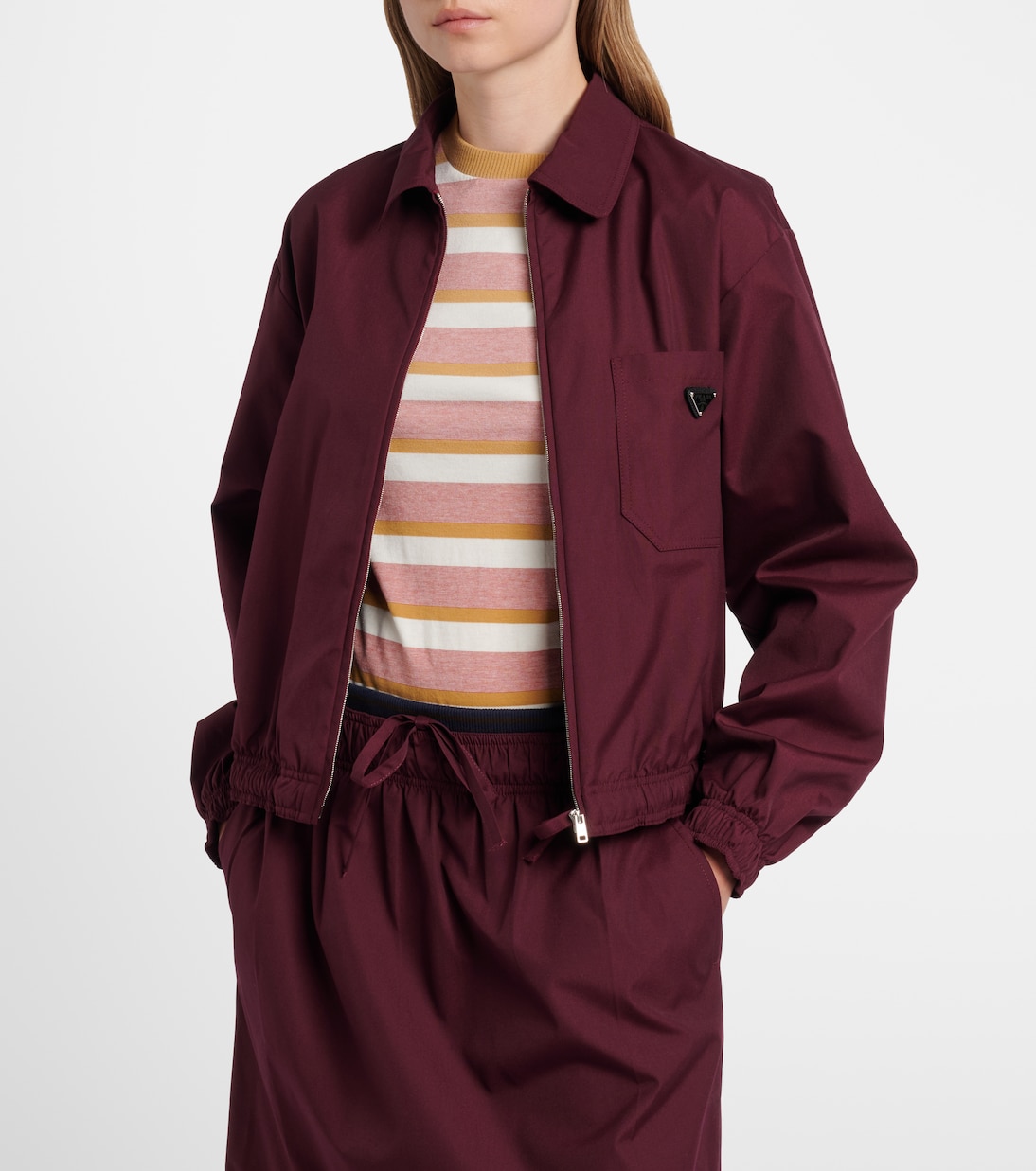 Logo blouson jacket | Prada