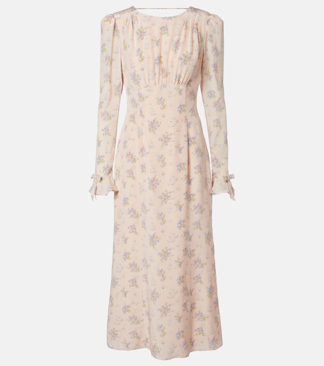 Floral open-back silk midi dress | Alessandra Rich