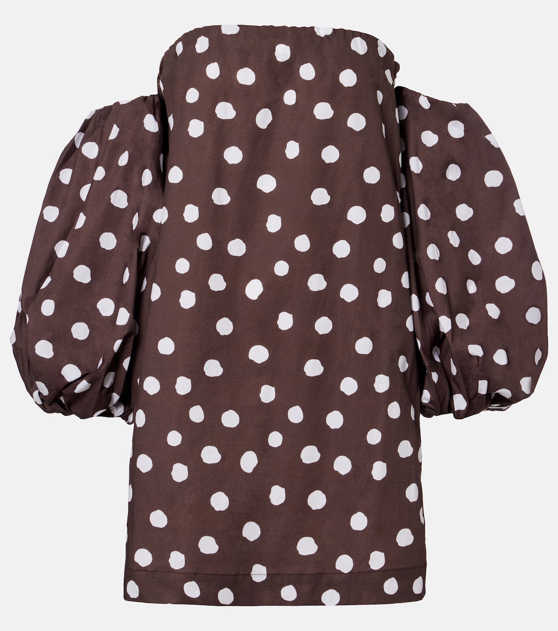 Polka-dot cotton-blend minidress | Adriana Degreas