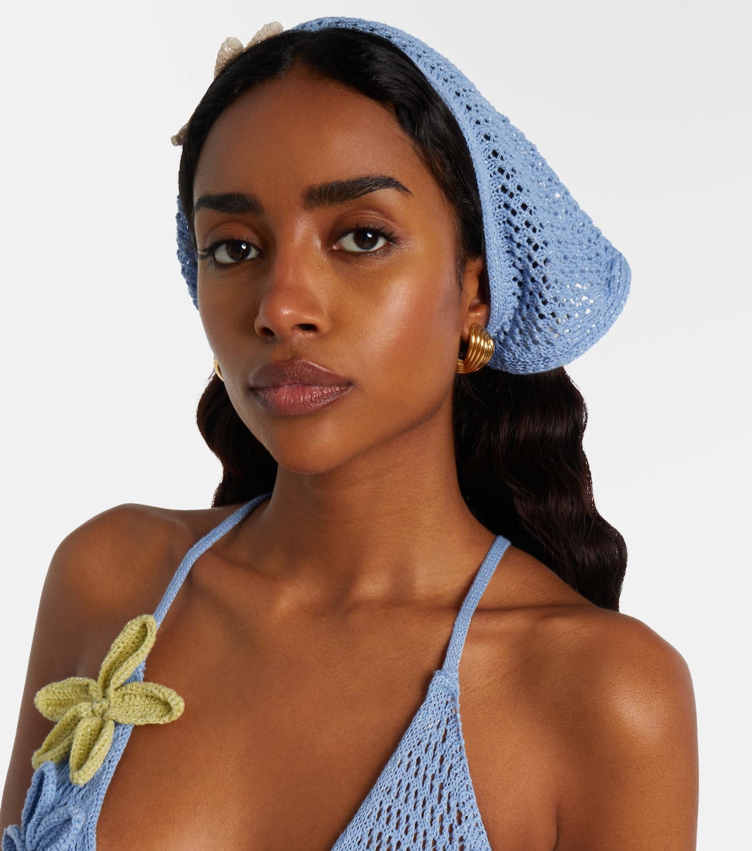 Foulard en crochet à appliqué | Bananhot