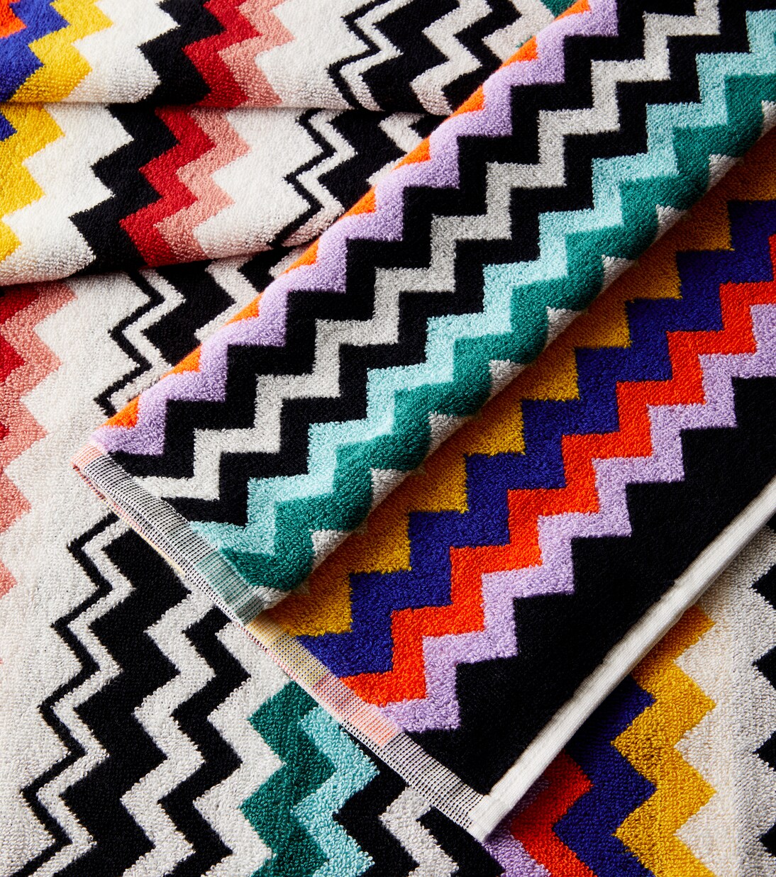 Best set of 2 cotton terry towels | Missoni