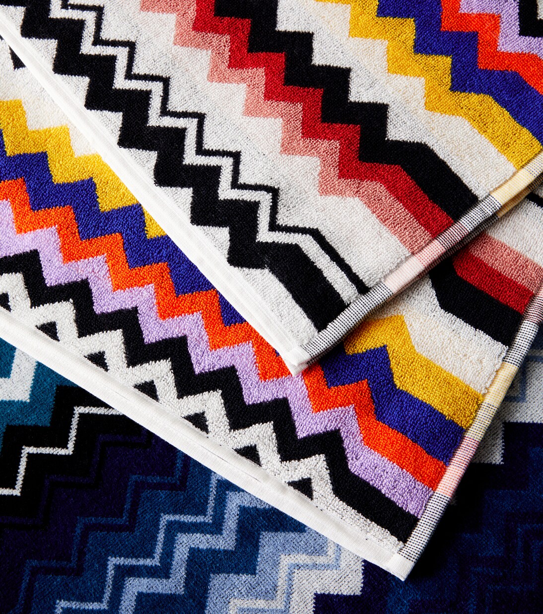 Best set of 2 cotton terry towels | Missoni