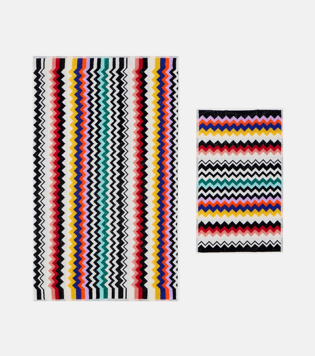 Best set of 2 cotton terry towels | Missoni