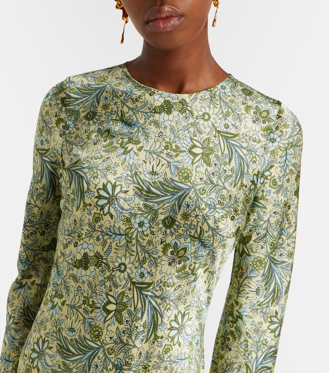 Gemma printed silk-blend maxi dress | Veronica Beard