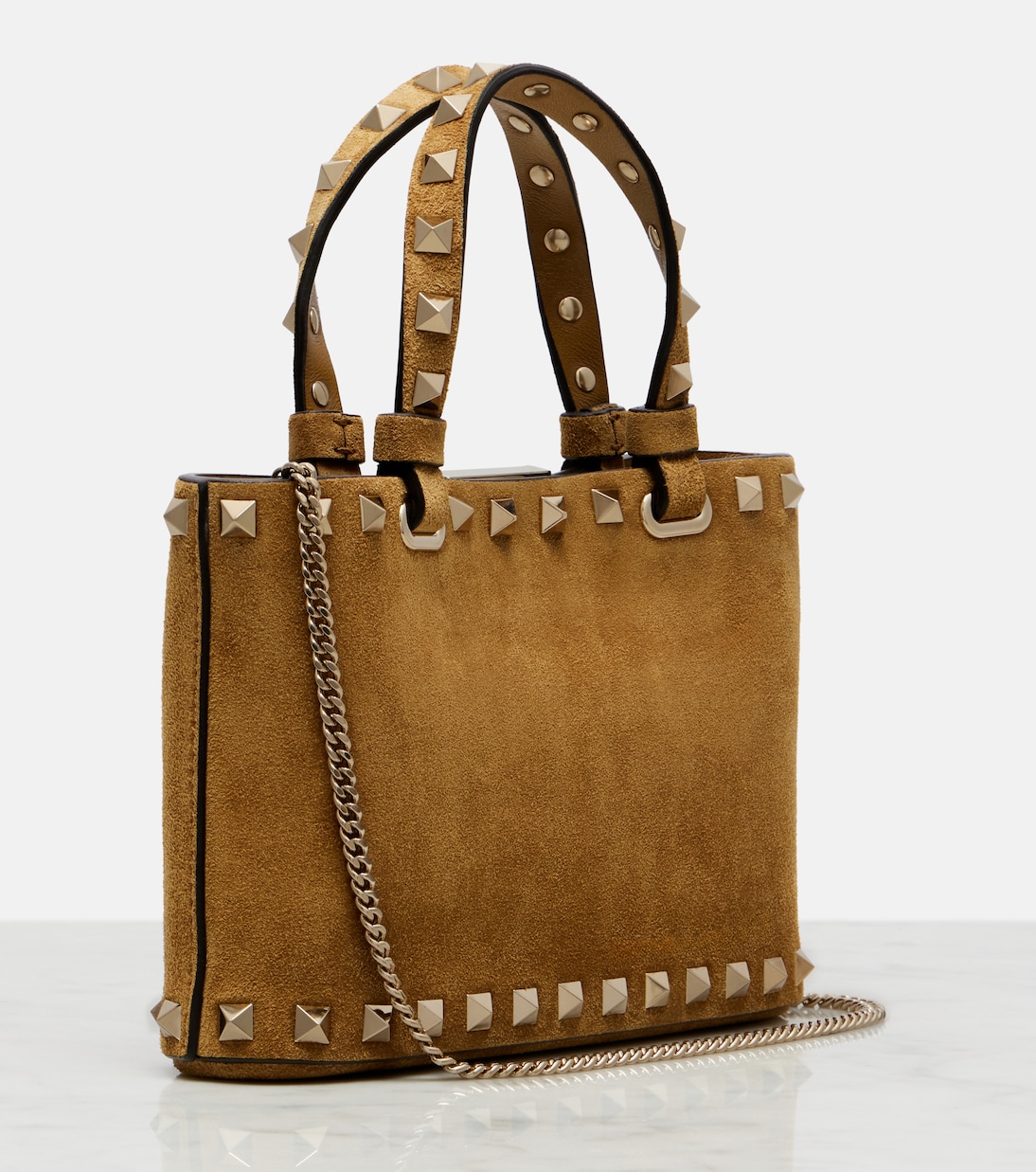 Rockstud Mini suede tote bag | Valentino Garavani