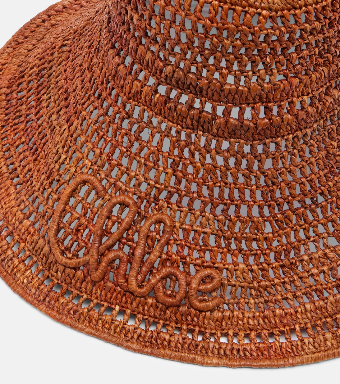 Sombrero de rafia con logo | Chloé