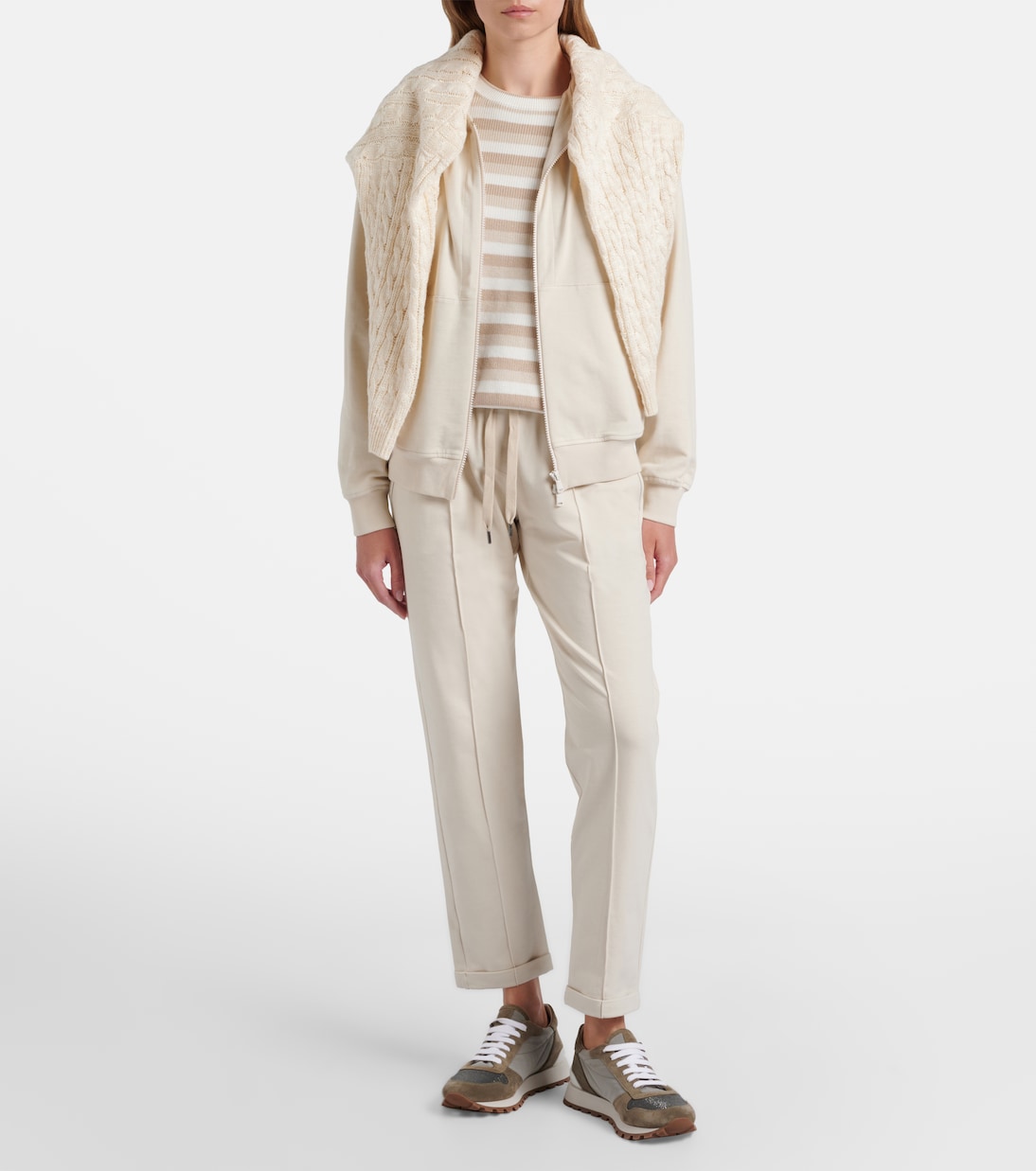 Pantalon de survêtement Monili en coton | Brunello Cucinelli
