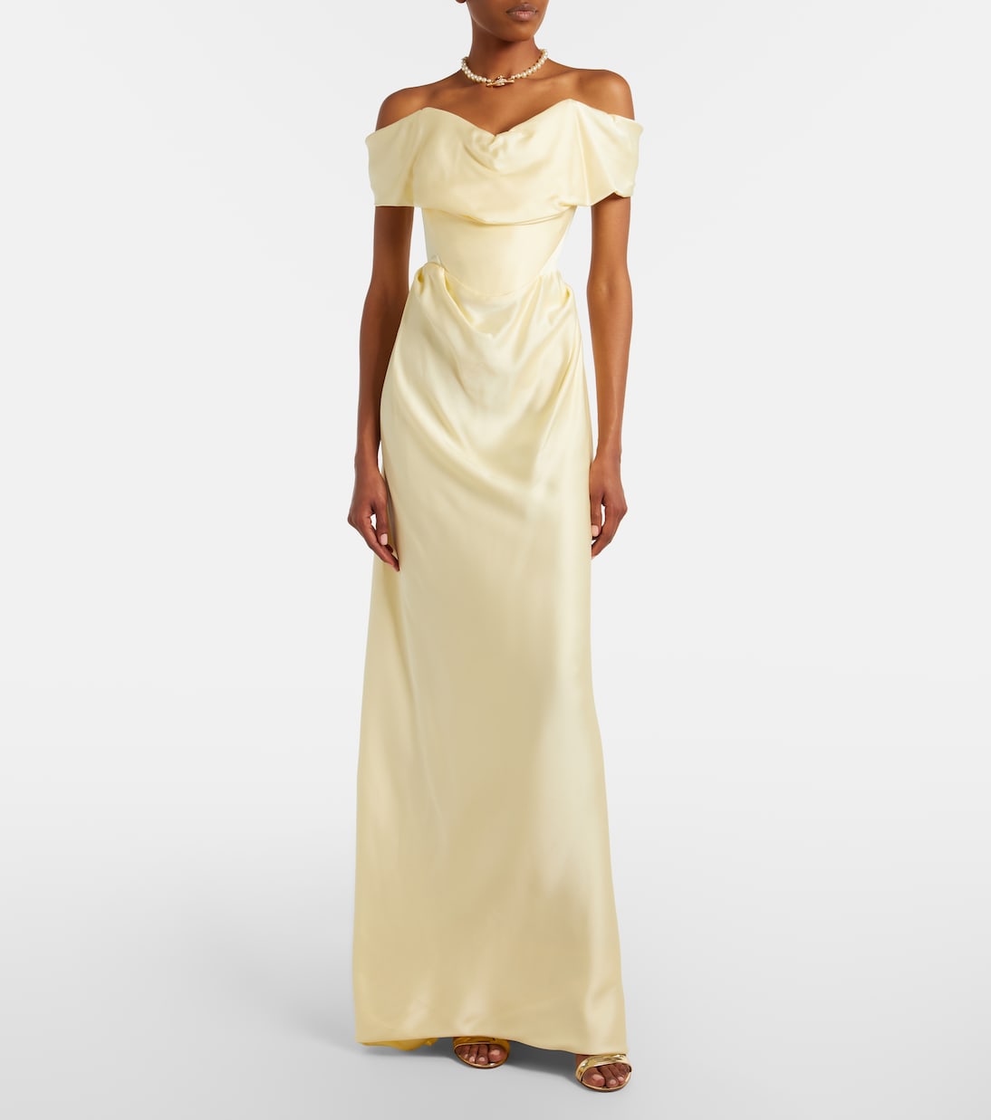 Nova Cocotte draped satin bustier gown | Vivienne Westwood