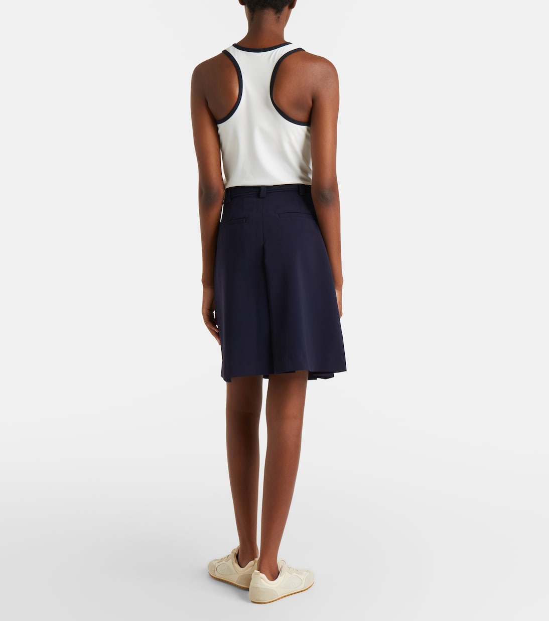 Belted pleated miniskirt | Tory Burch