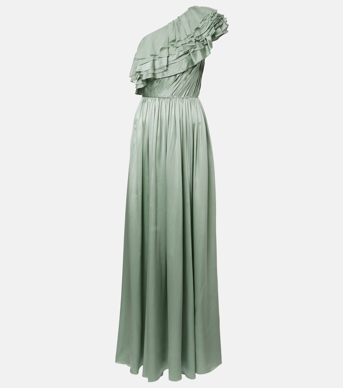 Avalina one-shoulder ruffled silk maxi dress | Ulla Johnson