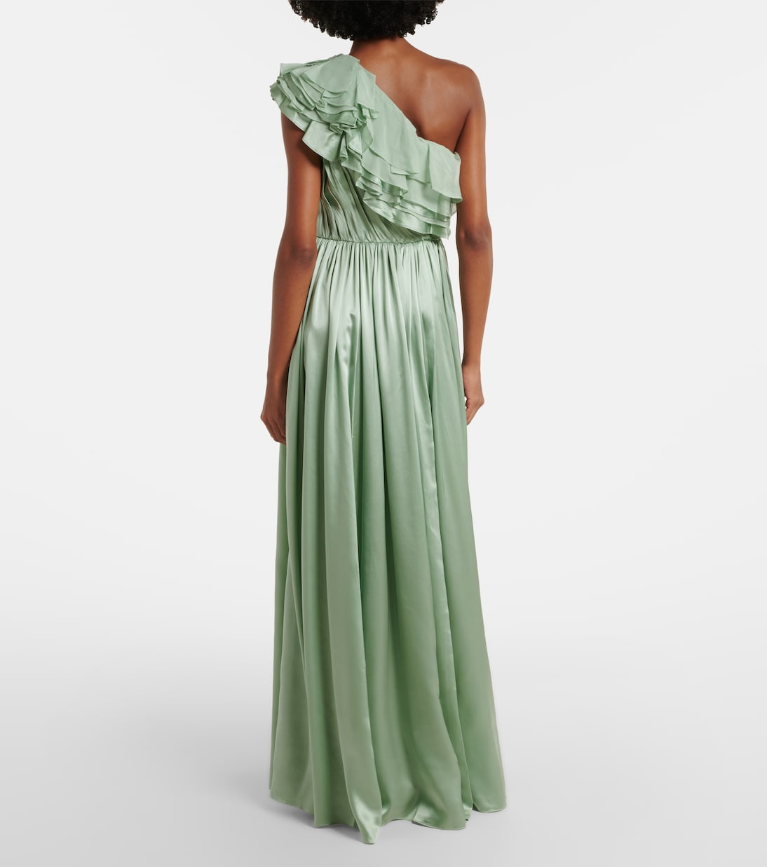 Avalina one-shoulder ruffled silk maxi dress | Ulla Johnson