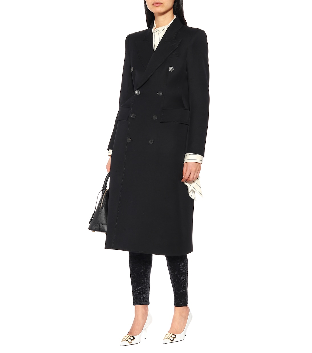 Hourglass wool-blend coat | Balenciaga