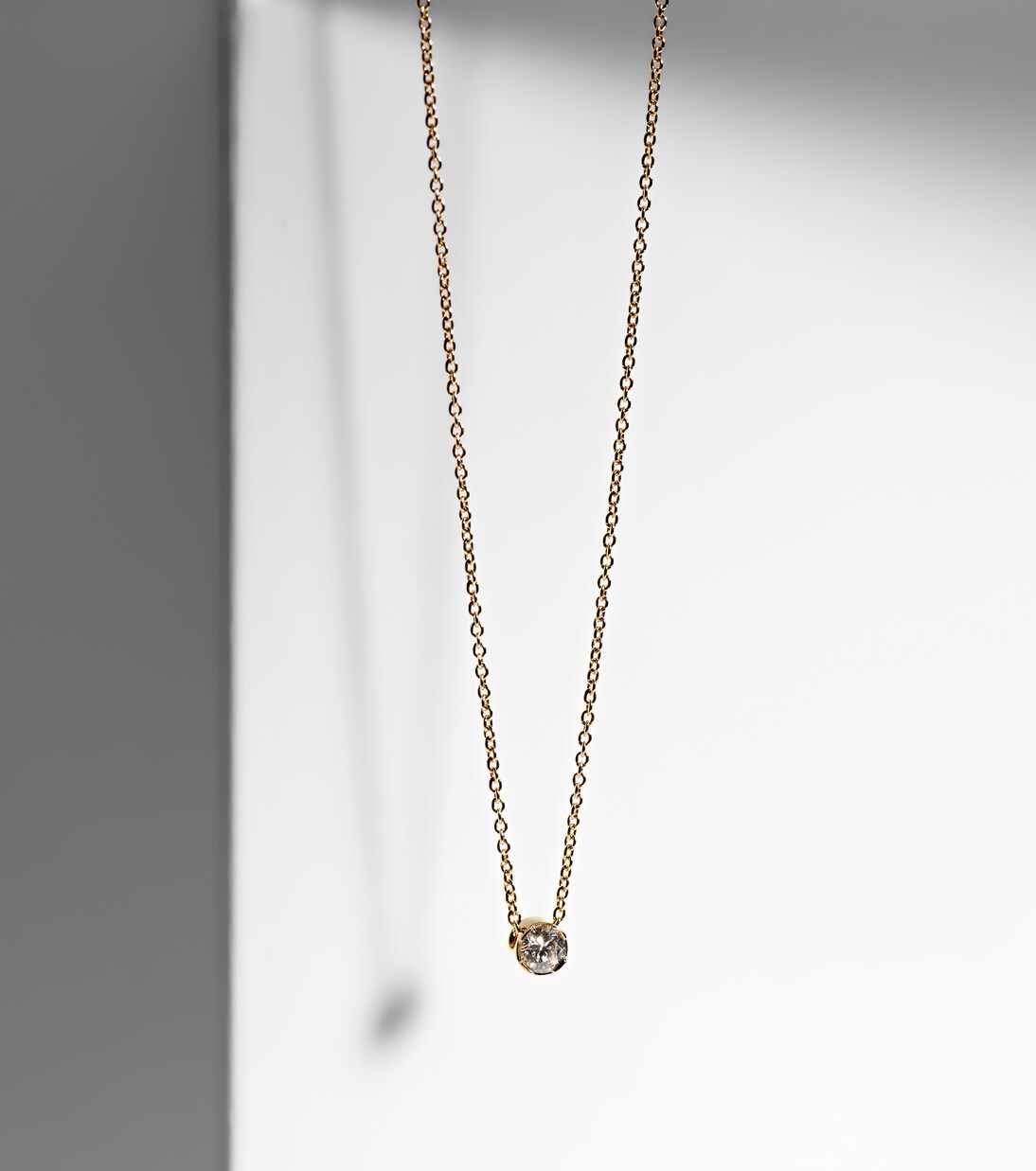 Halskette Diamant Simple aus 18kt Gelbgold (750/1000) mit Diamant | Sophie Bille Brahe
