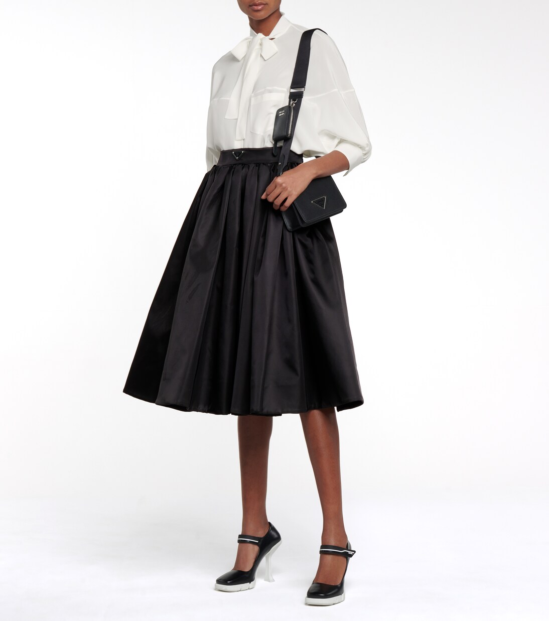 Falda midi de Re-Nylon | Prada