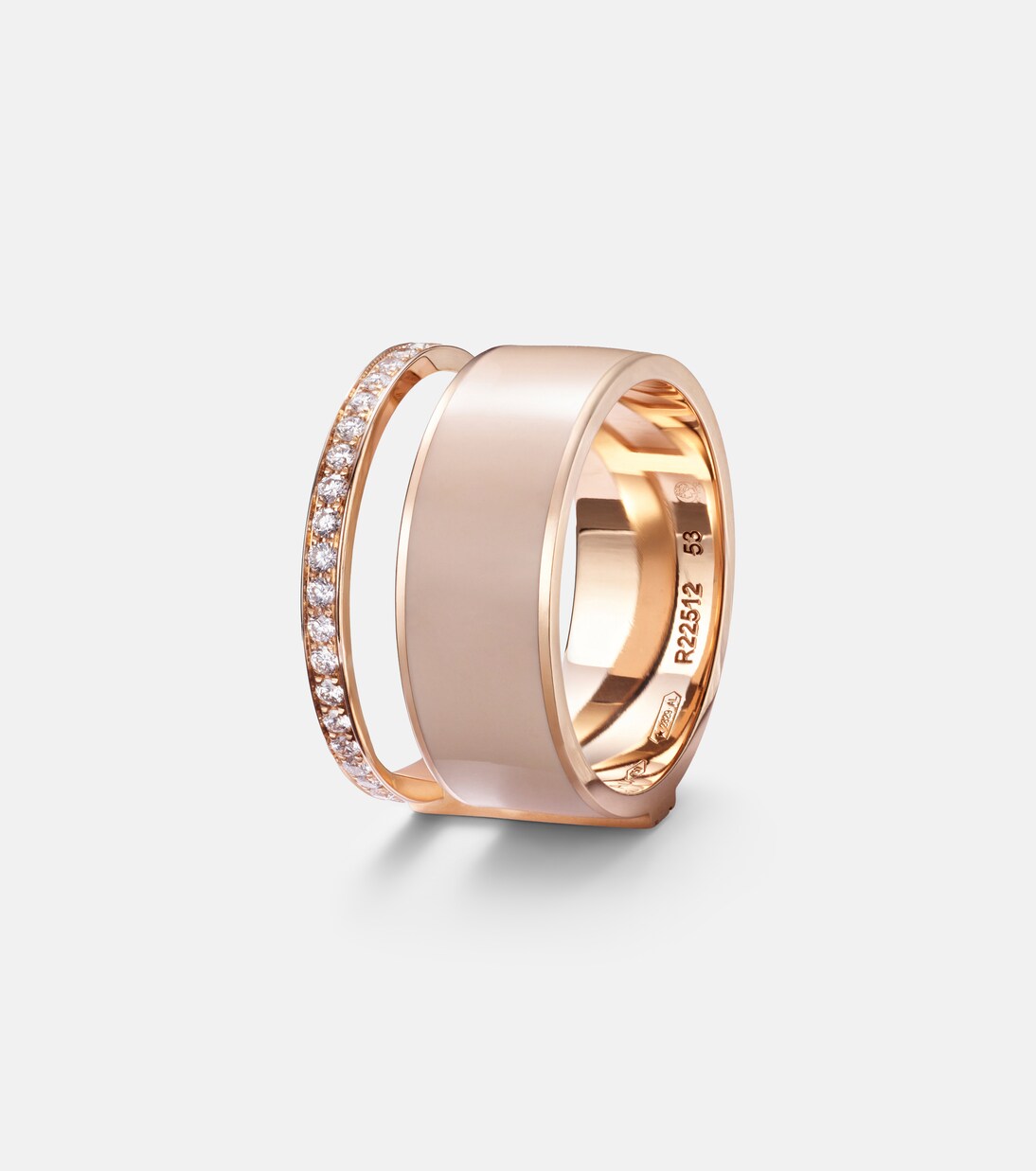 Berbere Module 18kt rose gold ring with diamonds | Repossi