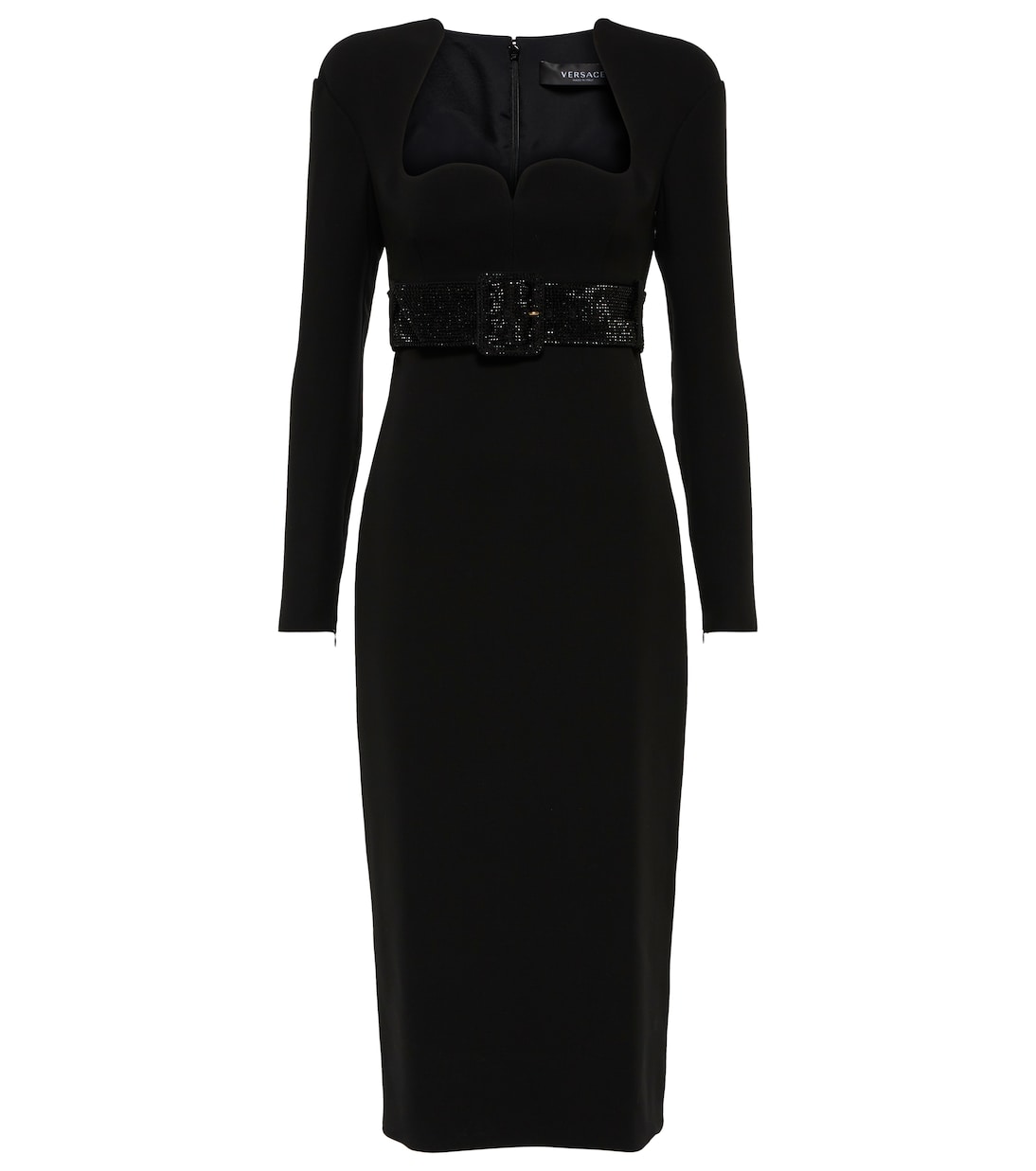 Robe midi en soie | Versace