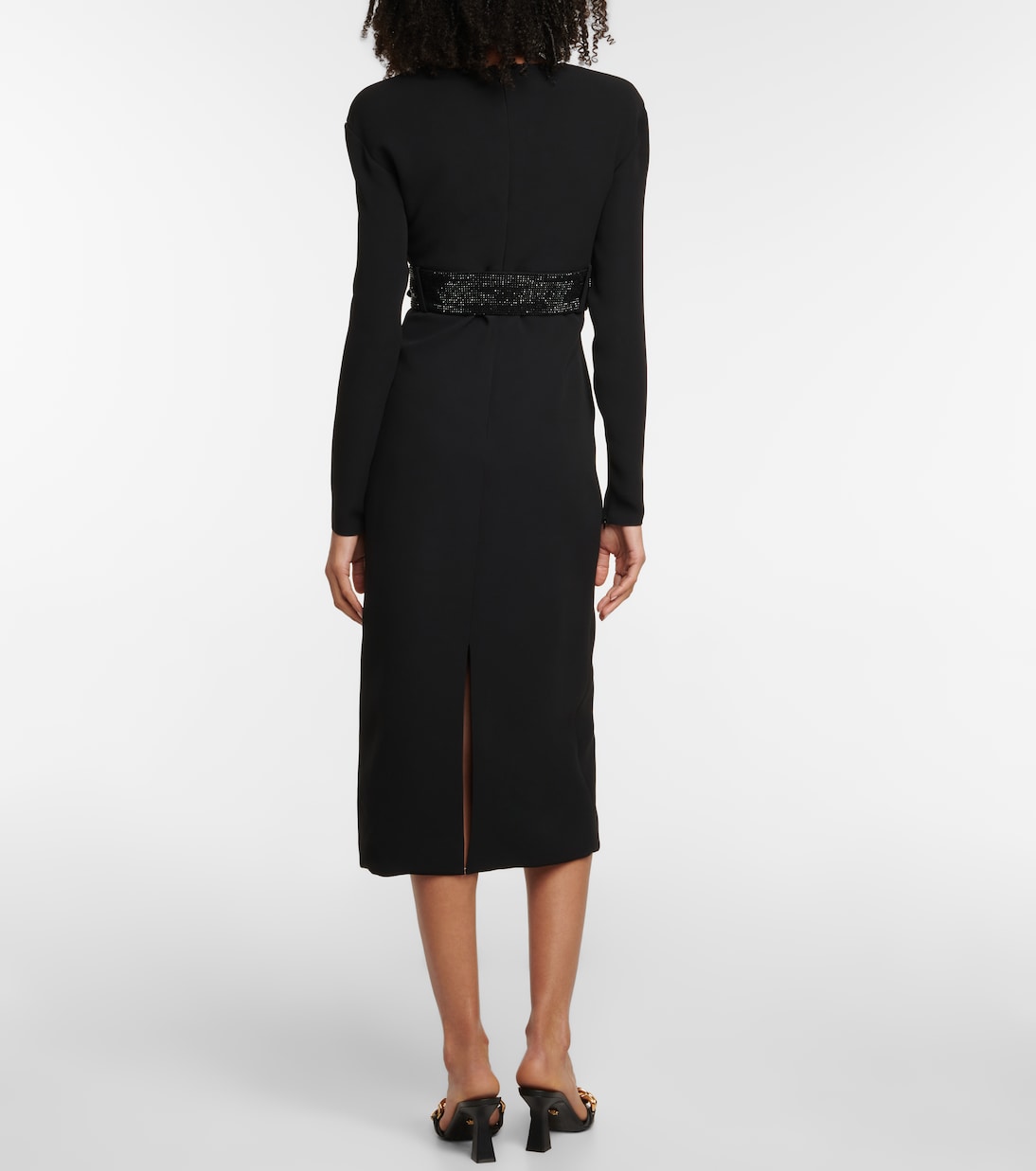 Robe midi en soie | Versace