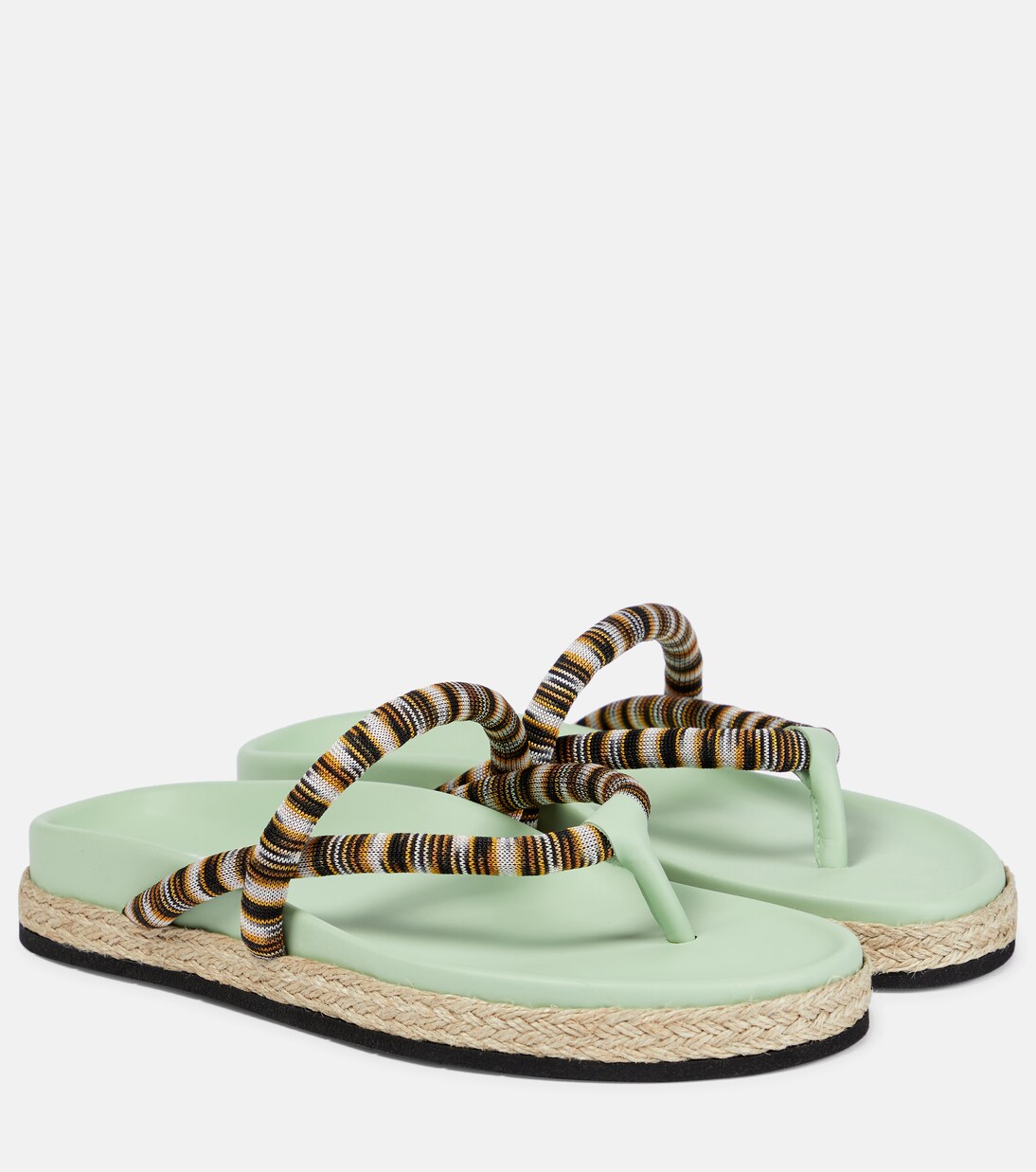 Sandalen mit Häkelstrick | Missoni