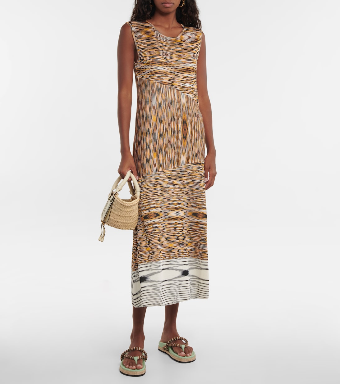 Sandalen mit Häkelstrick | Missoni