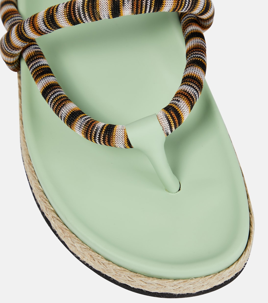 Sandalen mit Häkelstrick | Missoni