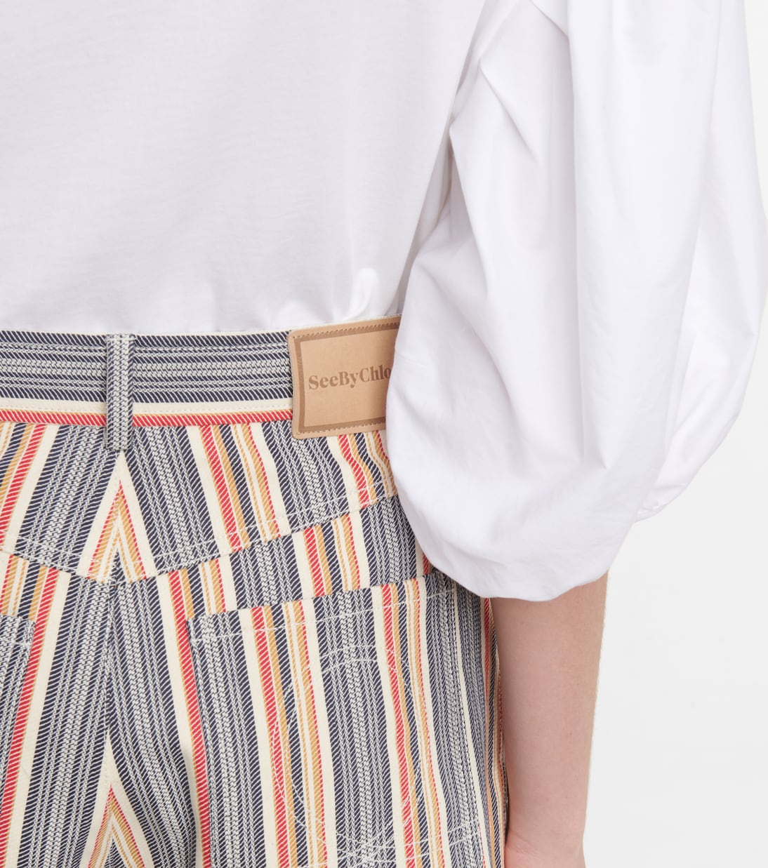 Gestreifte Jeansshorts | See By Chloé
