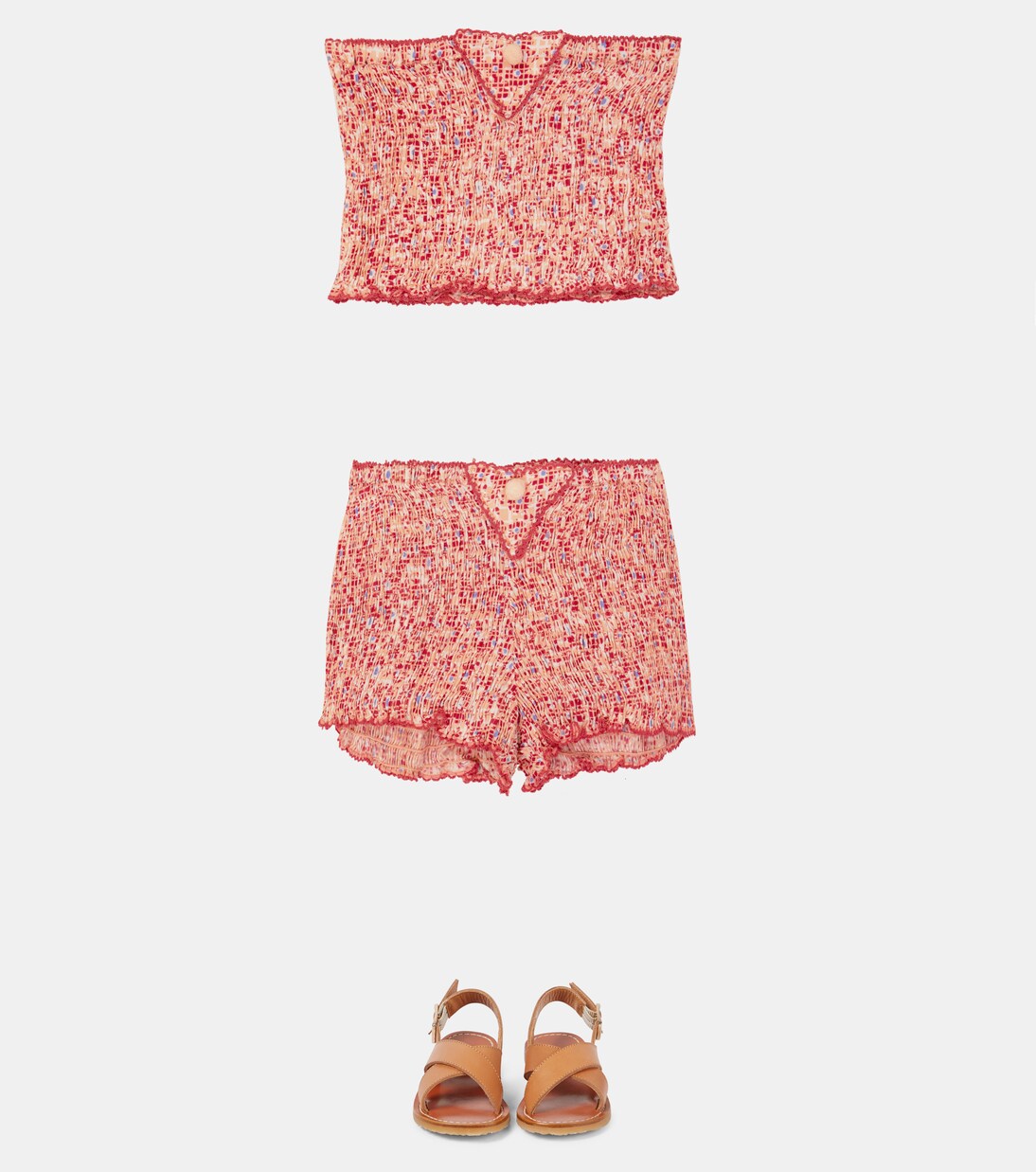 Floral shorts | Poupette St Barth Kids