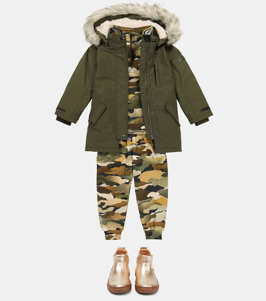 Mads camouflage cotton sweatshirt | Molo