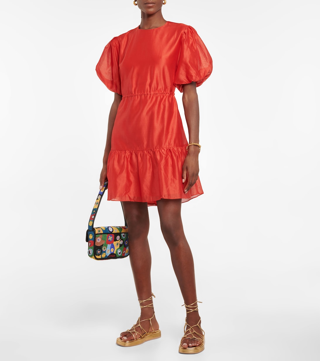 Robe Lucelia en coton et soie | SIR