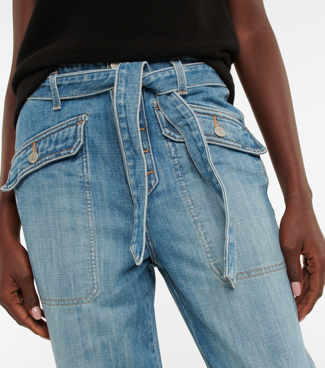 High-Rise Cropped Jeans Rinley | Veronica Beard