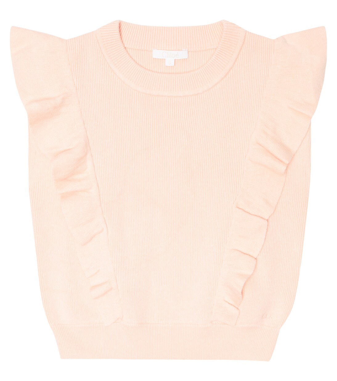 Cable-knit cotton and wool sweater | Chloé Kids