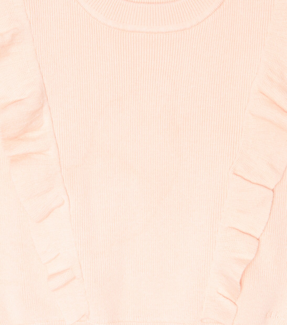 Cable-knit cotton and wool sweater | Chloé Kids