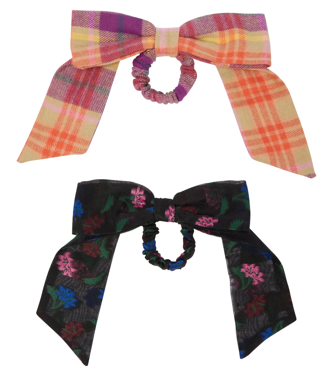 Set of two cotton scrunchies | Paade Mode