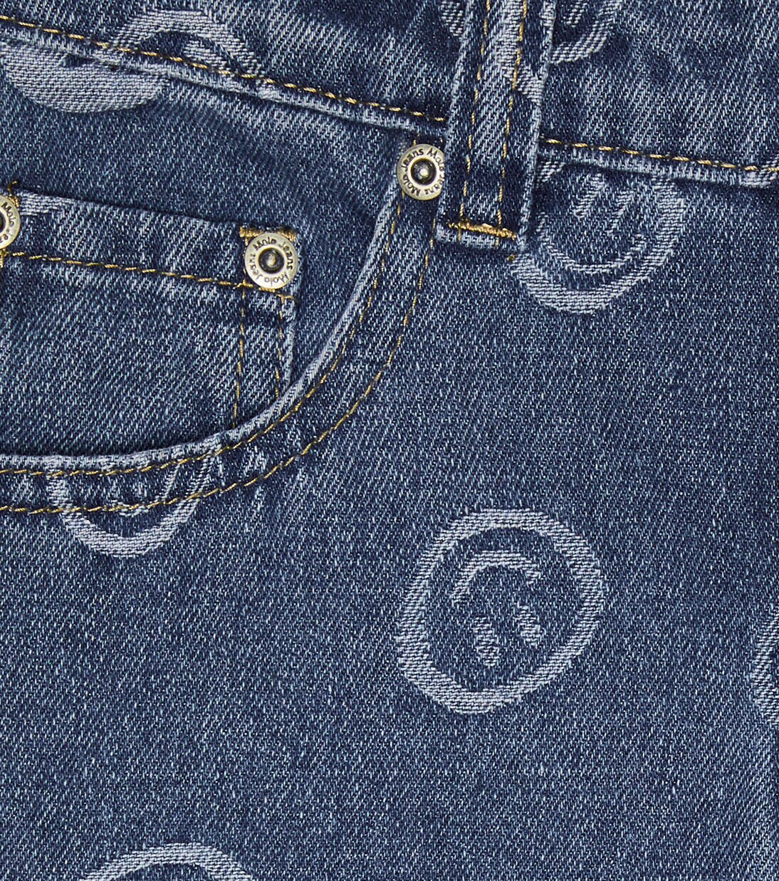 Art printed denim shorts | Molo