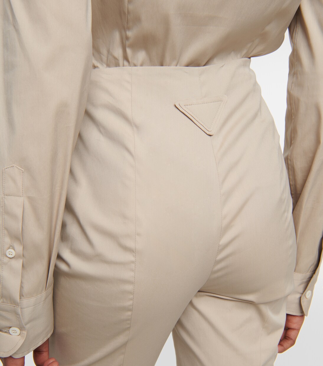 Pantalon slim en coton mélangé | Prada