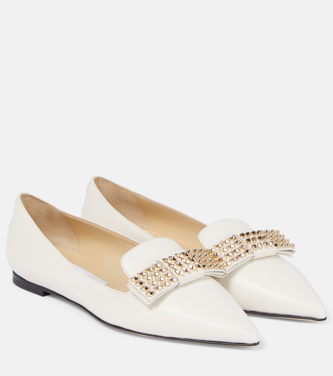 Gala embellished leather ballet flats | Jimmy Choo