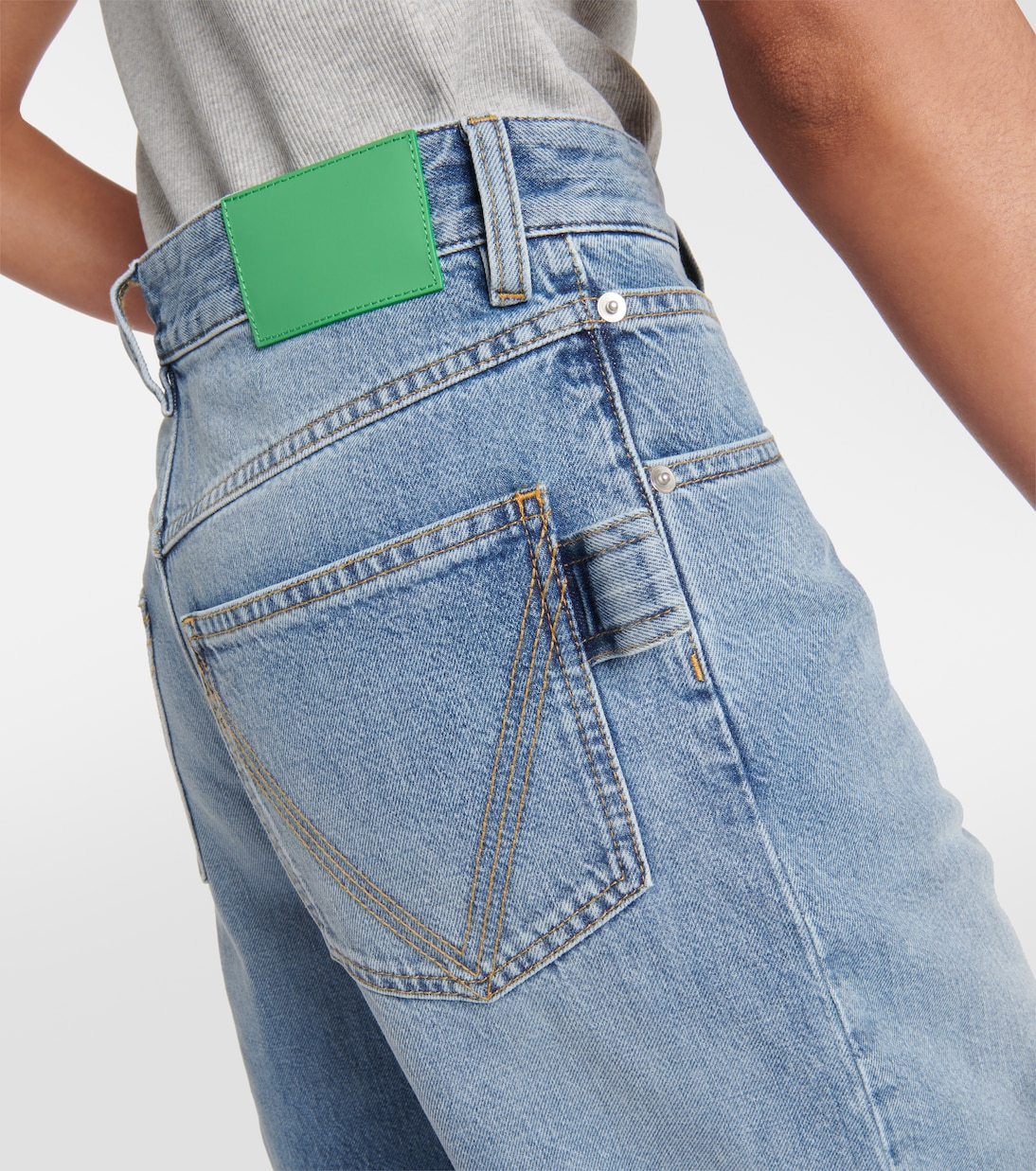 Jean droit à taille mi-haute | Bottega Veneta